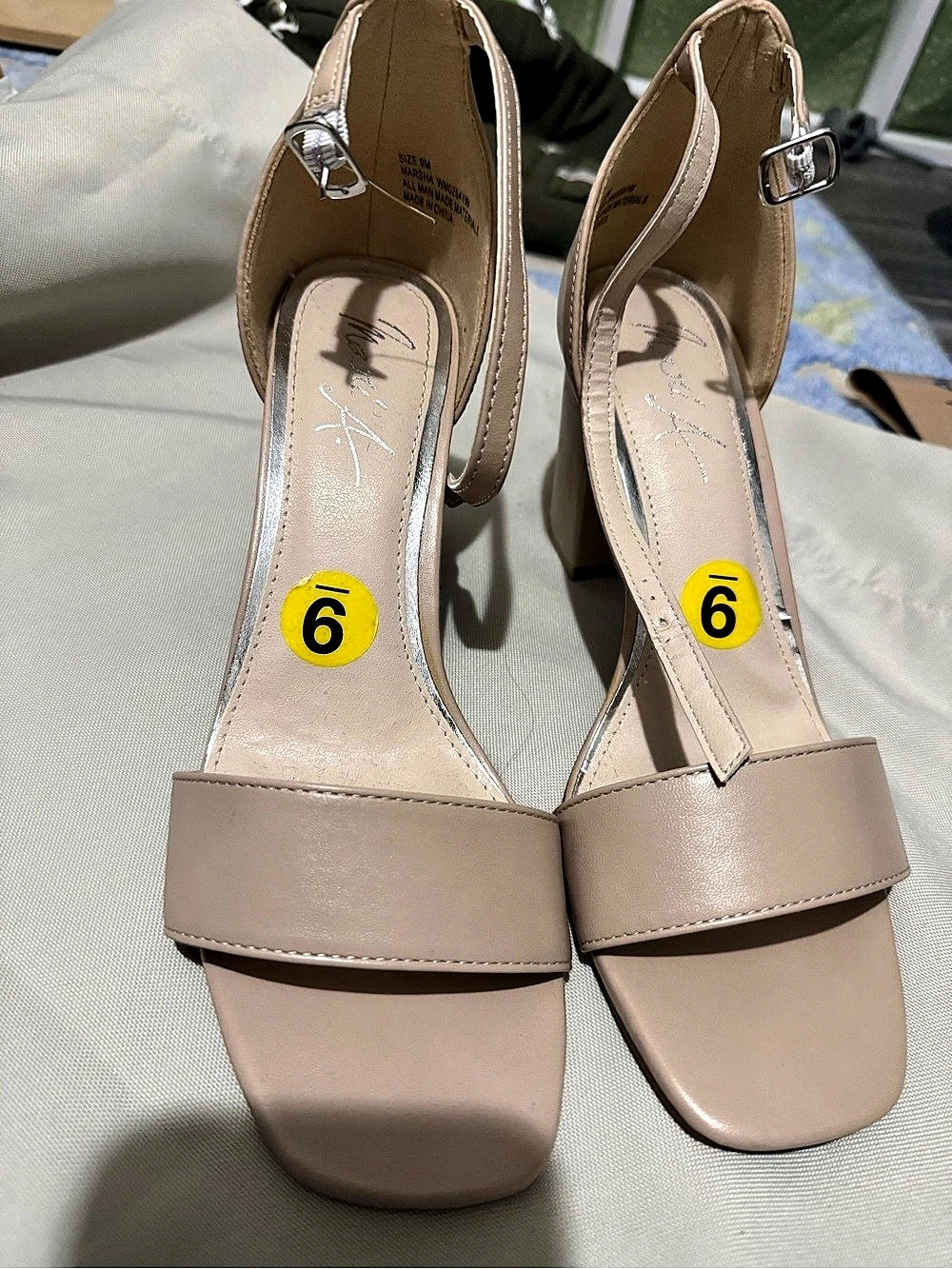 Mari A Marsha Block Heel Sandal Pink US 9
